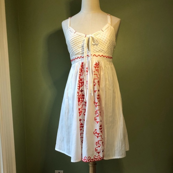 Easley Latticework Crosstitched  Strappy Dress - Picture 2 of 15